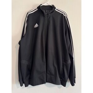 Adidas Tiro 19 Training Track Jacket Mens 2XL Black White 3-Stripe DJ2594